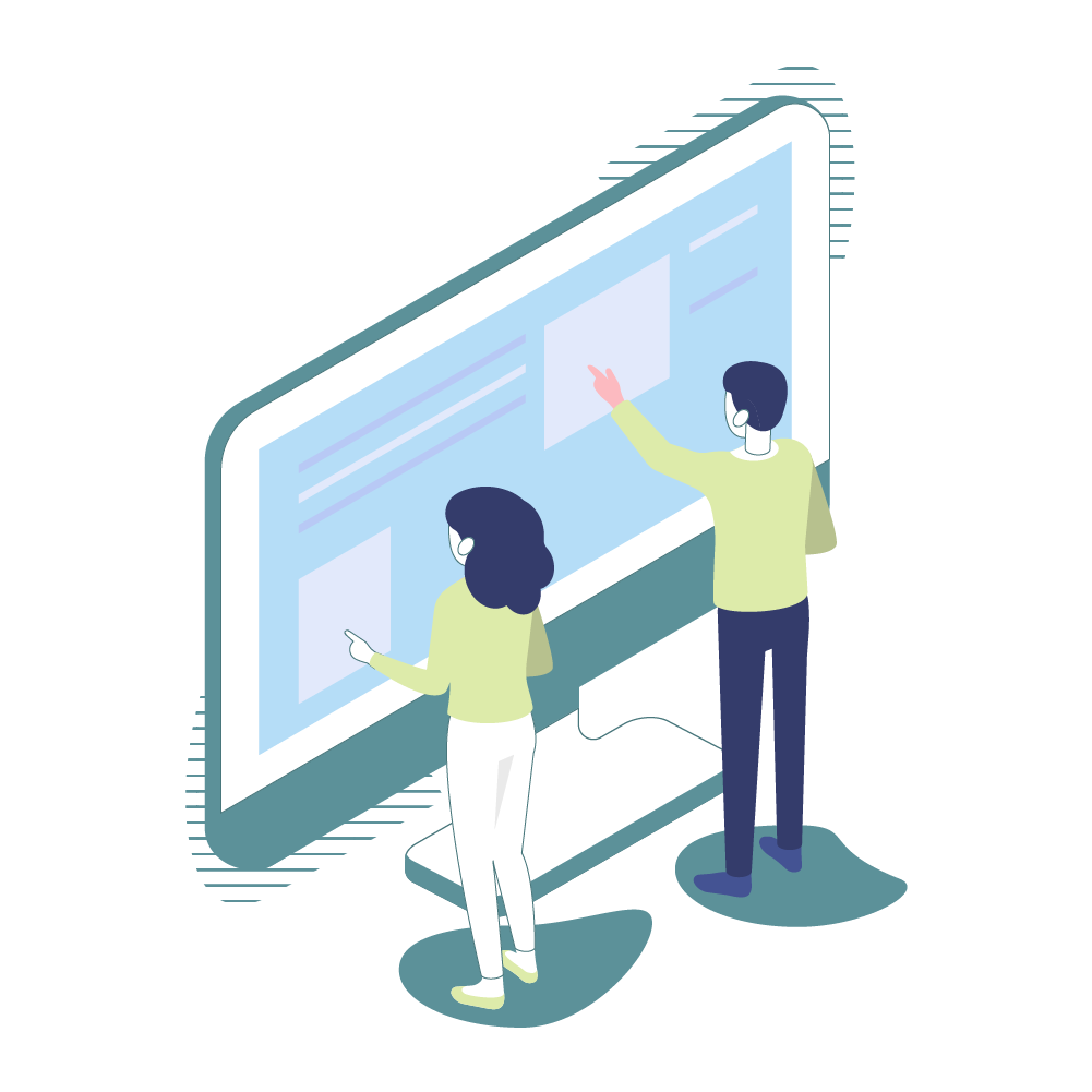Grafik Digitalisierung Monitor TGC Group