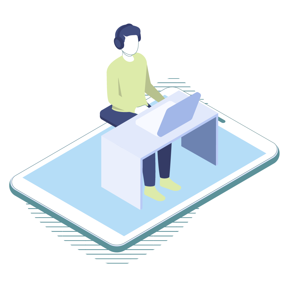 Grafik Digitalisierung am Arbeitsplatz