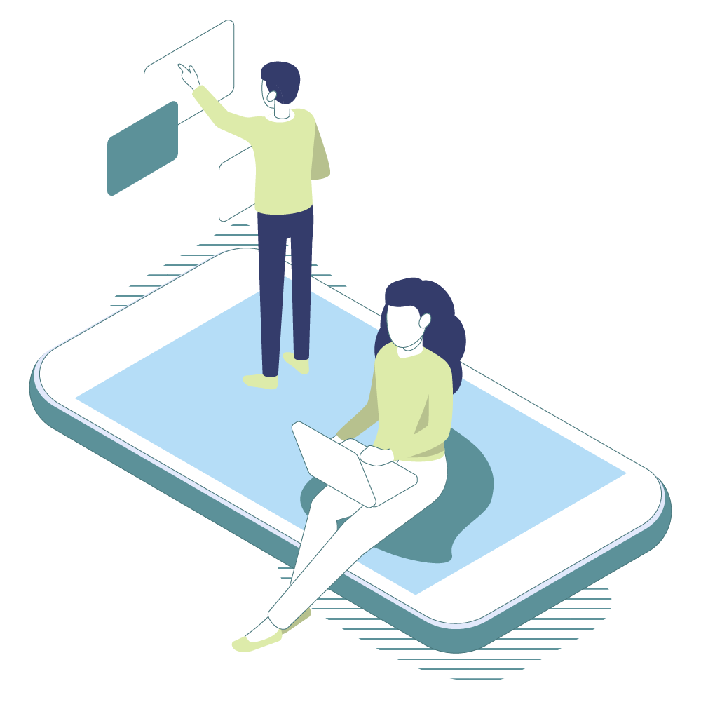 Grafik Digitalisierung Devices