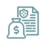 Icon Finanz Dokumente Petrol