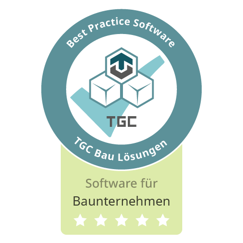 Siegel Beste Software für Bauunternehmen