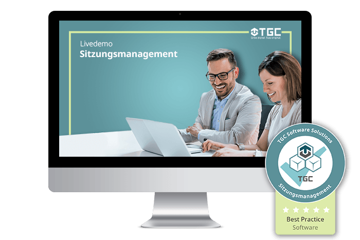 Live-Demo von Software für digitales Sitzungsmanagement